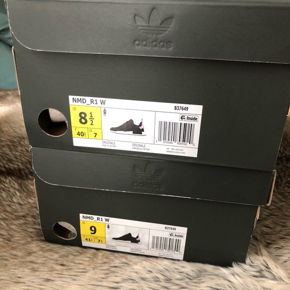 Adidas NMD R1 Women's Shoes Black/Pink - Picture 5 of 8